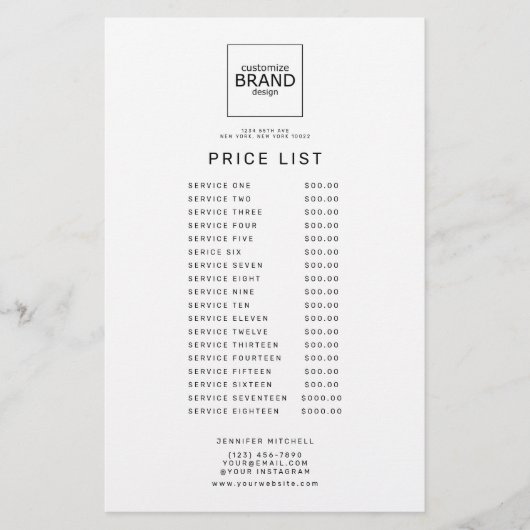 Berufliche Liste benutzerdefinierter Logos Flyer (Vorne)