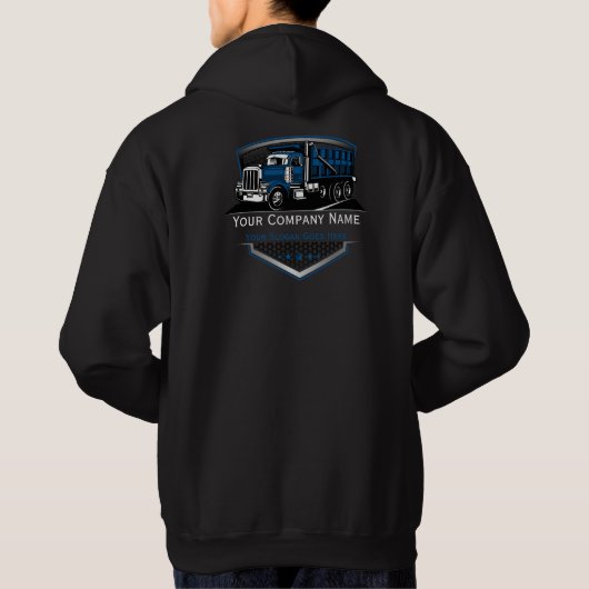 Berufliche LKW-Abschleppfirma Hoodie (Rückseite)