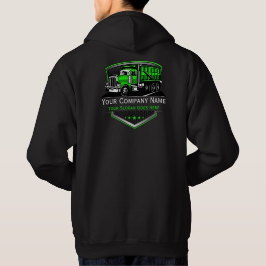 Berufliche LKW-Abschleppfirma Hoodie (Rückseite)