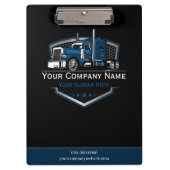 Berufliche LKW-Abschleppfirma Klemmbrett (Vorderseite)