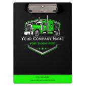 Berufliche LKW-Abschleppfirma Klemmbrett (Vorderseite)