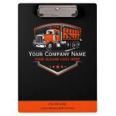 Berufliche LKW-Abschleppfirma Klemmbrett (Vorderseite)