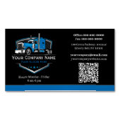 Berufliche LKW-Abschleppfirma QR-Code Magnetische Visitenkarte (Vorderseite)