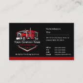 Berufliche LKW-Abschleppfirma QR-Code Visitenkarte (Vorderseite)