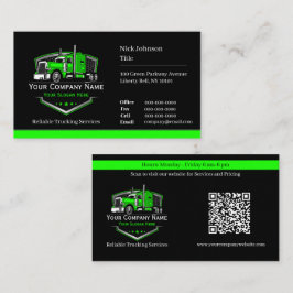 Berufliche LKW-Abschleppfirma QR-Code Visitenkarte