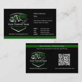 Berufliche LKW-Abschleppfirma QR-Code Visitenkarte