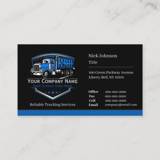 Berufliche LKW-Abschleppfirma QR-Code Visitenkarte (Vorderseite)