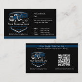 Berufliche LKW-Abschleppfirma QR-Code Visitenkarte (Vorne/Hinten)