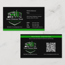 Berufliche LKW-Abschleppfirma QR-Code Visitenkarte