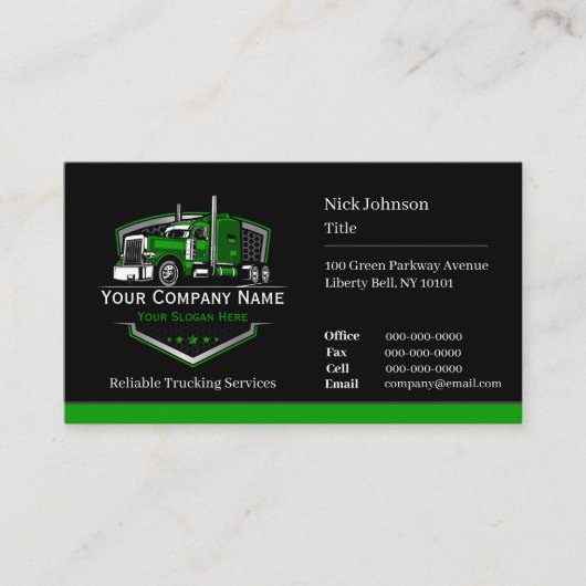 Berufliche LKW-Abschleppfirma QR-Code Visitenkarte (Vorderseite)