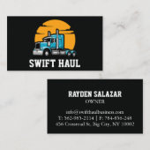 berufliche LKW-Visitenkarten Visitenkarte (Vorne/Hinten)