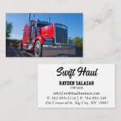 berufliche LKW-Visitenkarten Visitenkarte (Vorne/Hinten)