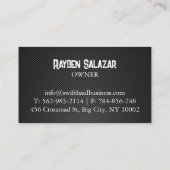 berufliche LKW-Visitenkarten Visitenkarte (Rückseite)