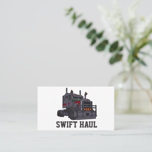 berufliche LKW-Visitenkarten Visitenkarte (Stehend Vorderseite)