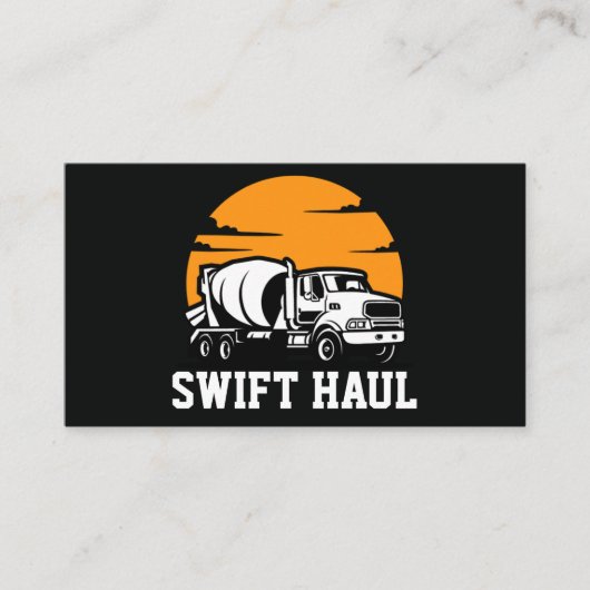 berufliche LKW-Visitenkarten Visitenkarte (Vorderseite)