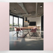 Berufliche Logo-Broschüre Rosa Dreifach Gefaltete Karte (Innenseite Mitte)