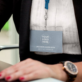 Berufliche Logo-ID für Dusty Blue Company Ausweis