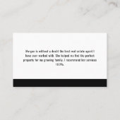 Berufliche Logo-Social-Media-Icons Real-Anwesen Visitenkarte (Rückseite)