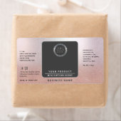 Berufliche Logo-Umhüllung um das Goldprodukt der R (Insitu)