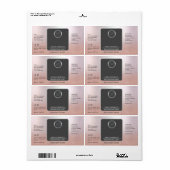 Berufliche Logo-Umhüllung um das Goldprodukt der R (Vorne)