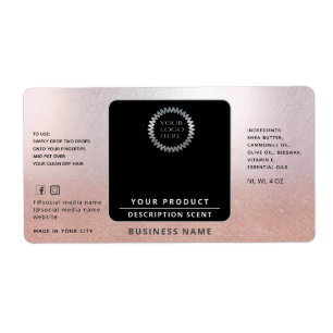 Berufliche Logo-Umhüllung um Rose Gold