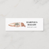 Berufliche Logo-Visitenkarte für moderne Bäckerei Mini Visitenkarte (Vorderseite)