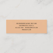 Berufliche Logo-Visitenkarte für moderne Bäckerei Mini Visitenkarte (Rückseite)