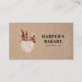 Berufliche Logo-Visitenkarte für moderne Bäckerei Visitenkarte (Vorderseite)