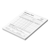 Berufliche Logoauftritte Notizblock (Rotiert)