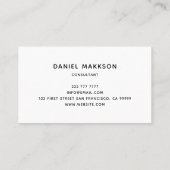 Berufliche Logokarte Terminkarte (Rückseite)