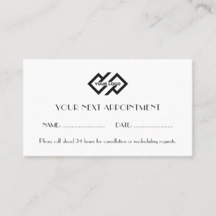 Berufliche Logokarte Terminkarte