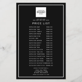 Berufliche Logoliste Schwarzer Schönheitspreis Flyer