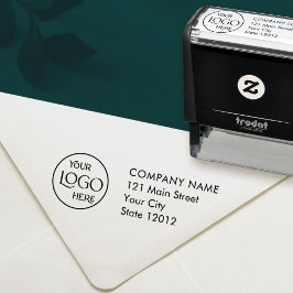 Berufliche Logos für Unternehmen Rücksendeadresse Permastempel