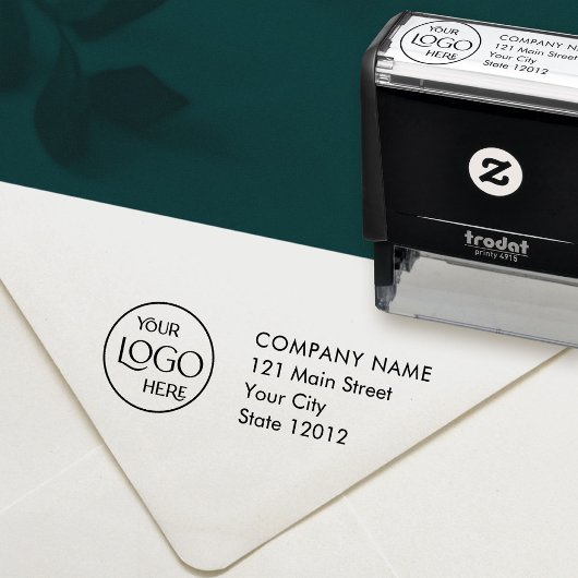 Berufliche Logos für Unternehmen Rücksendeadresse Permastempel