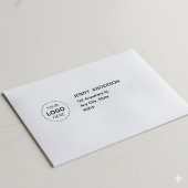 Berufliche Logos Moderne Rücksendeadresse Permastempel