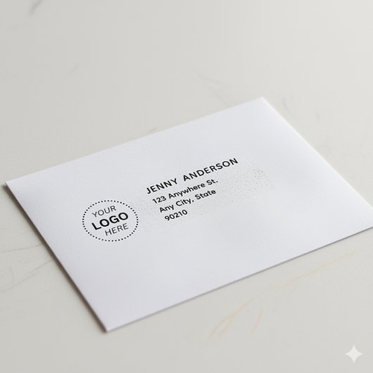 Berufliche Logos Moderne Rücksendeadresse Permastempel