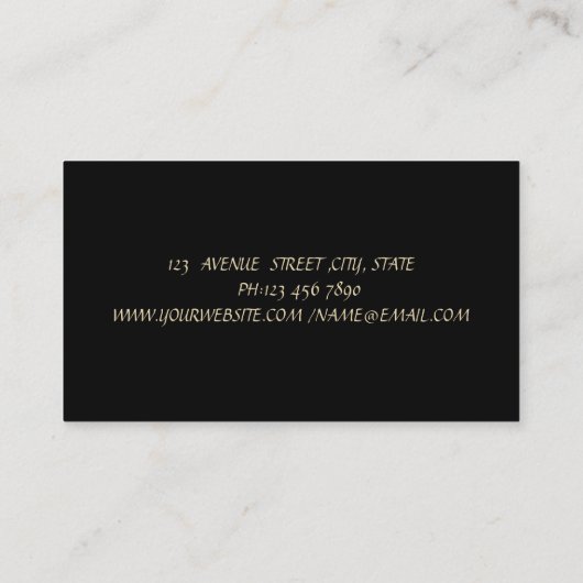 Berufliche Lotus Blume Visitenkarte (Rückseite)