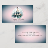 Berufliche Lotus Blume Yoga Girl Visitenkarte (Vorne/Hinten)