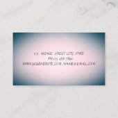 Berufliche Lotus Blume Yoga Girl Visitenkarte (Rückseite)