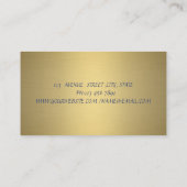 Berufliche Lotus Gold Visitenkarte (Rückseite)