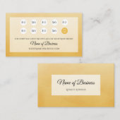 Berufliche Loyalitätsbelohnungen für einfache Gelb Treuekarte (Vorne/Hinten)