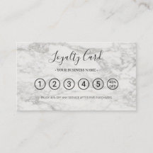 Berufliche Loyalitätskarte für das Marmorgeschäft