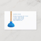 Berufliche lustige Kolbendetail-Bildabdeckung Visitenkarte (Rückseite)