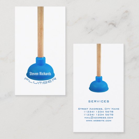 Berufliche lustige Kolbendetail-Bildabdeckung Visitenkarte (Vorne/Hinten)