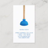 Berufliche lustige Kolbendetail-Bildabdeckung Visitenkarte (Rückseite)