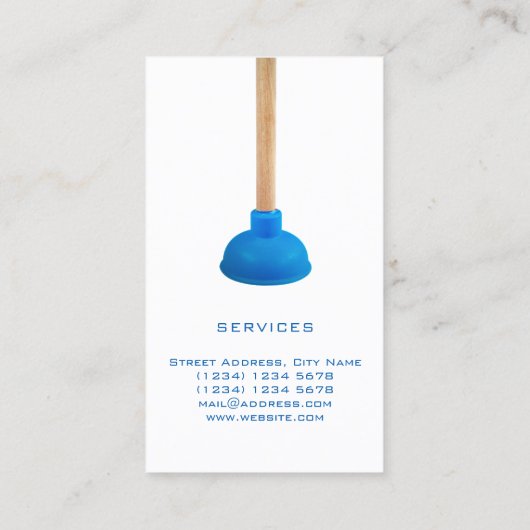 Berufliche lustige Kolbendetail-Bildabdeckung Visitenkarte (Rückseite)