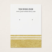 Berufliche Luxe Imitate Gold Earring Display Cards (Vorderseite)