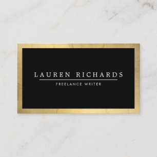 Berufliche Luxe Imitate Gold und Black Visitenkarte