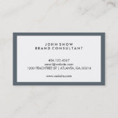 Berufliche Luxe-Visitenkarte Visitenkarte (Rückseite)
