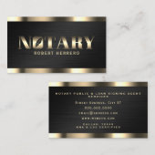 Berufliche luxuriöse Imitate metallischer Notar Visitenkarte (Vorne/Hinten)